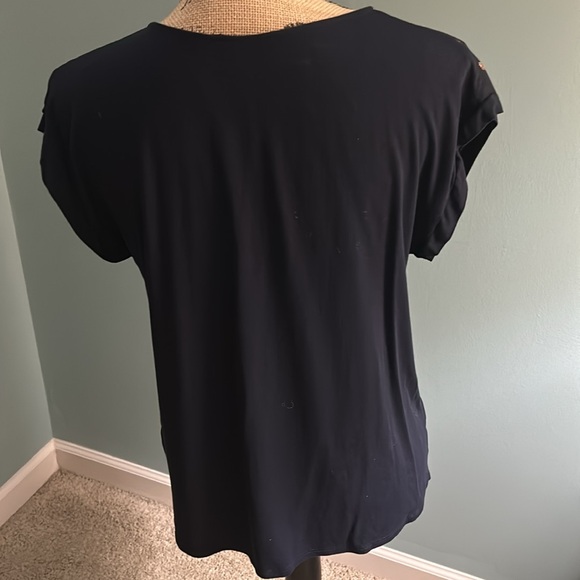 Papermoon Navy and Gold Blouse Stitch Fix - Picture 4 of 4